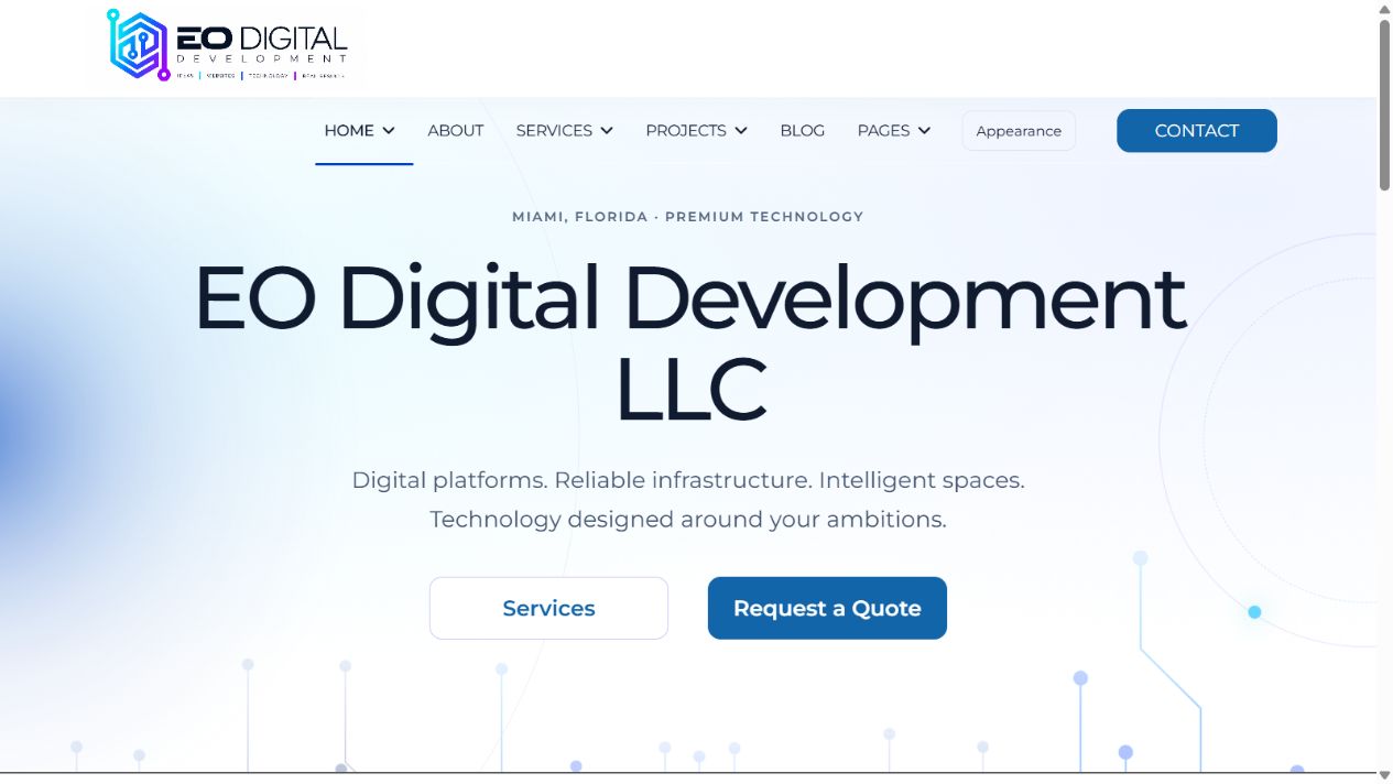 EO Digital Development LLC website preview